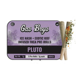 PLUTO <br>ICE HASH + EXOTIC KIEF INFUSED PRE-ROLLS 5G TIN
