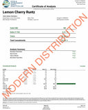 LEMON CHERRY RUNTZ <br>ICE HASH + EXOTIC KIEF INFUSED PRE-ROLLS 5G TIN